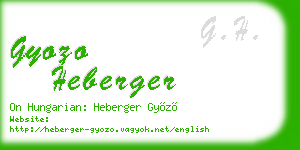gyozo heberger business card